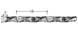 2D View image of Plaster Ornament / Leaf DC805-42A