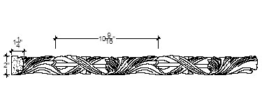 image of Plaster Ornament / Leaf DC805-42A