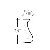 Side View image of Plaster Ornament / Leaf DC805-48A