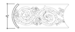 2D View image of Plaster Scroll / DC808-01A