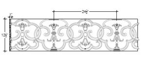 2D View image of Plaster Scroll / DC808-03A