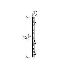 Side View image of Plaster Scroll / DC808-03A