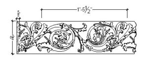 2D View image of Plaster Scroll / DC808-05A