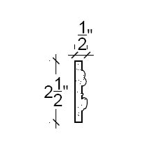 Side View image of Plaster Scroll / DC808-06A