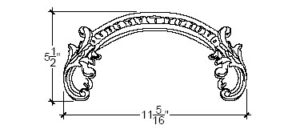 2D View image of Plaster Scroll / DC808-15A