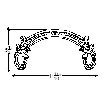 Side View image of Plaster Scroll / DC808-15A
