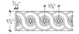 2D View image of Plaster Scroll / DC808-27A