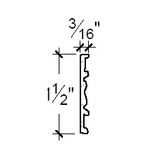 Side View image of Plaster Scroll / DC808-27A