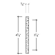Side View image of Plaster Ornament / Flute DC809-02A