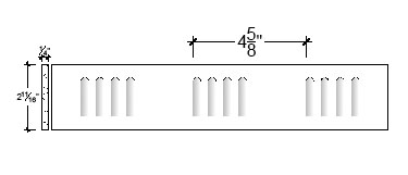 Plaster Ornament / Flute DC809-02B