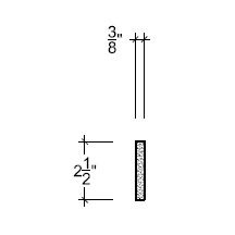 Side View image of Plaster Ornament / Flute DC809-05B