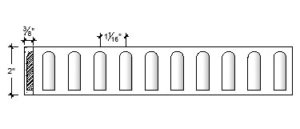 2D View of Plaster Ornament / Flute DC809-05C 2D View image of Plaster Ornament / Flute DC809-05C