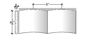 2D View of Plaster Ornament / Flute DC809-09C 2D View image of Plaster Ornament / Flute DC809-09C