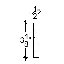 Side View image of Plaster Ornament / Flute DC809-09D