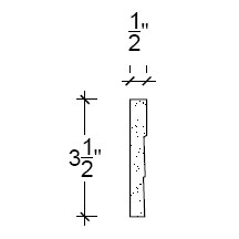 Side View image of Plaster Ornament / Flute DC809-12A