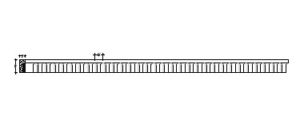 2D View image of Plaster Ornament / Flute DC809-13A