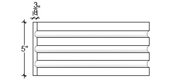 image of Plaster Ornament / Flute DC809-15A