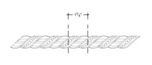 2D View image of Plaster Ornament / Rope DC811-02A