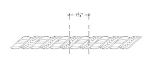 2D View image of Plaster Ornament / Rope DC811-02A