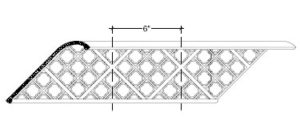 2D View image of Plaster Ornament / Lattice DC813-03A