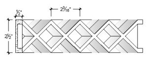 2D View image of Plaster Ornament / Lattice DC813-05A