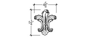 2D View image of Plaster Ornament / Center DC814-04A