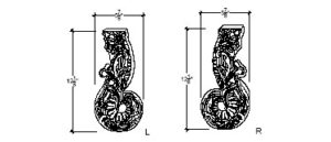 2D View image of Plaster Corner / DC815-06A