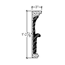 Side View image of Plaster Ornament / Capital DC818-02A