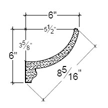 Side View image of Plaster Cove Lighting – DC506-130