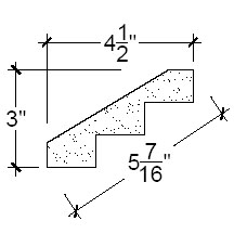 Side View image of Plaster Crown Moulding – DC503-328