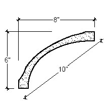 Side View of Plaster Cove Moulding – DC506-121B Side View image of Plaster Cove Moulding – DC506-121B