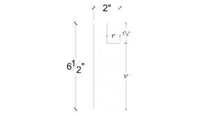 Side View image of Plaster Panel – DC406-382B