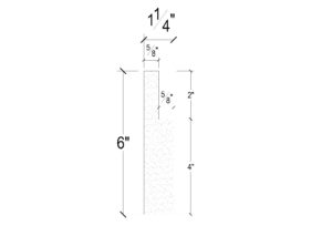 Side View image of PLASTER PANEL – DC406-382C