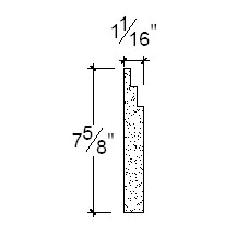 Side View image of Plaster Panel – DC407-182B