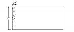 2D View image of Plaster Panel Moulding  – DC410-165B