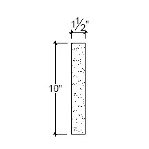 Side View image of Plaster Panel Moulding  – DC410-165B