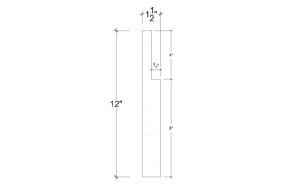 Side View image of Plaster Panel – DC412-382B