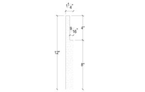 Side View image of PLASTER PANEL – DC412-382C