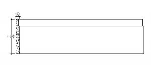 2D View image of Plaster Panel Moulding  – DC414-382