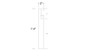 Side View image of Plaster Panel – DC416-382B