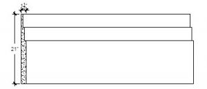2D View of Plaster Panel Moulding – DC421-182 2D View image of Plaster Panel Moulding – DC421-182