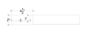 2D View image of Plaster Cove Lighting – DC502-284