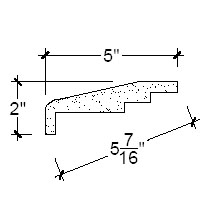 Side View image of Plaster Crown Moulding – DC502-351C