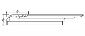 2D View image of Plaster Crown Molding – DC503-385