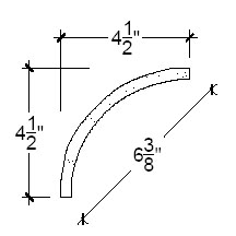 Side View of Plaster Cove Molding – DC504-121C Side View image of Plaster Cove Molding – DC504-121C