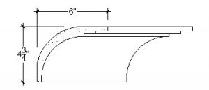 2D View of Plaster Cove Molding – DC504-157 2D View image of Plaster Cove Molding – DC504-157