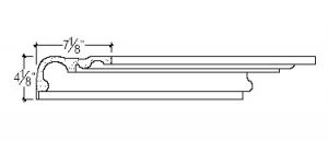 2D View of Plaster Crown Molding – DC504-376 2D View image of Plaster Crown Molding – DC504-376