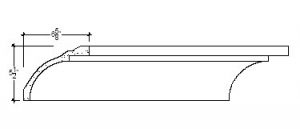 2D View image of Plaster Cove Molding – DC505-174D