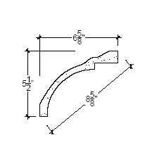 Side View image of Plaster Cove Molding – DC505-174D
