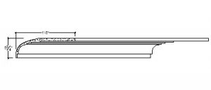 2D View image of Plaster Cove Molding – DC505-235B